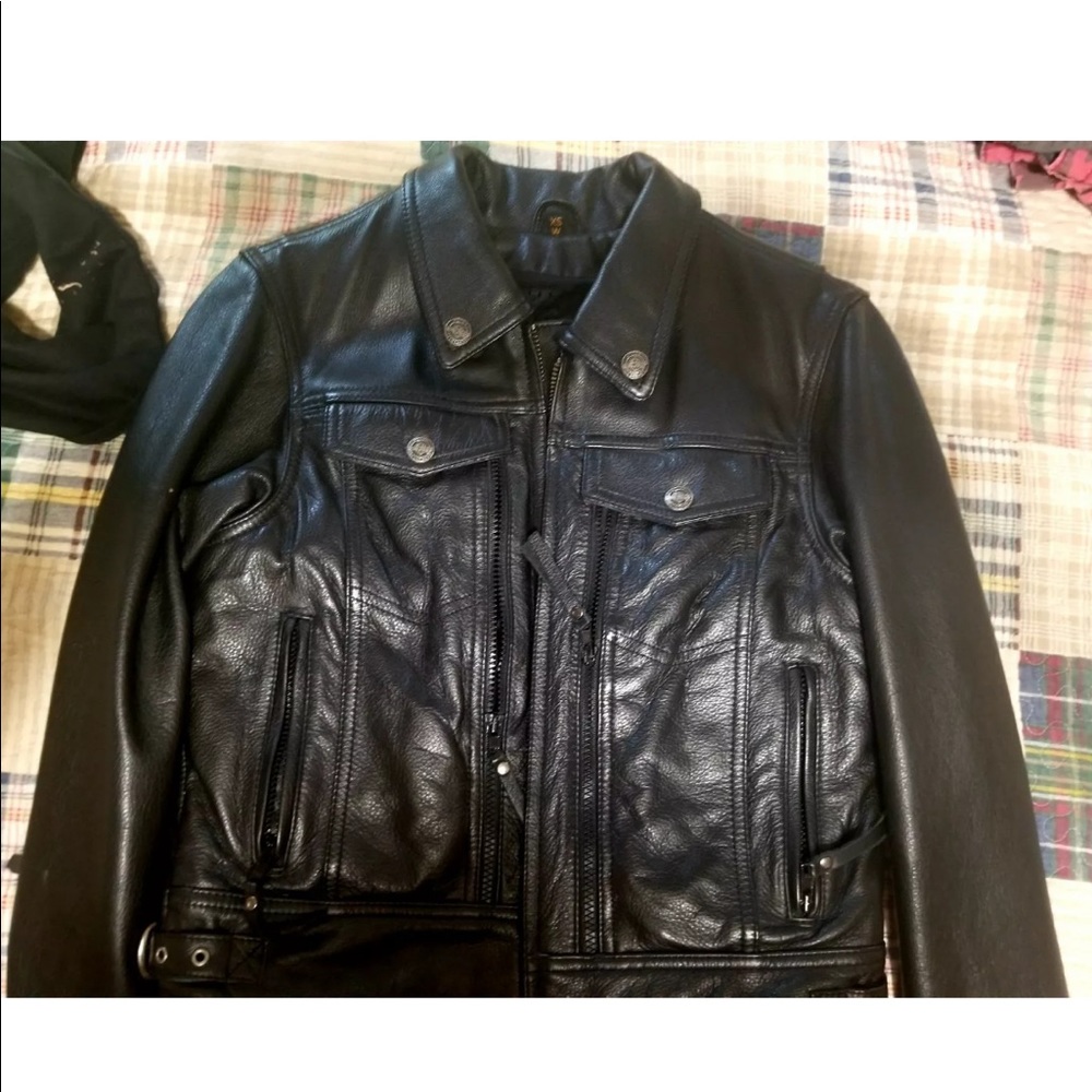 Harley Davidson leather motorcycle jacket